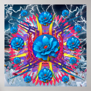 Flower Star Poster