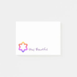 Flower Star Stay Beautiful Post-it Notes