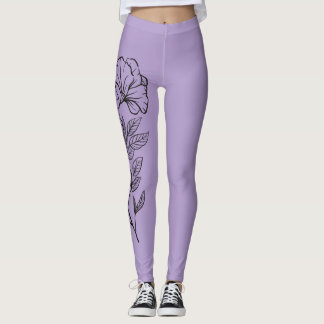 Flower Stencil Leggings