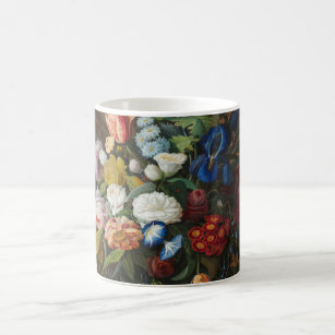 Flower Still Life with Bird's Nest Severin Roesen Coffee Mug
