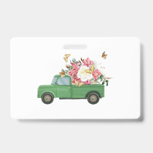 Flower Sublimation Designs Badge