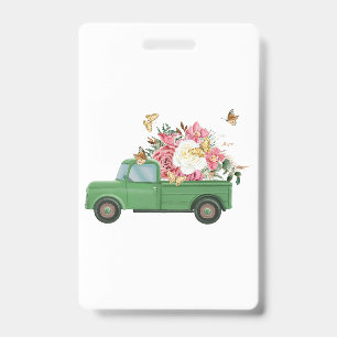 Flower Sublimation Designs Badge