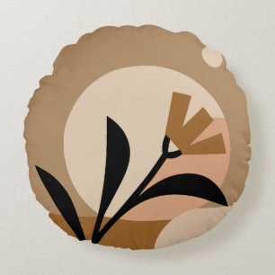 Flower Sun Boho Round Pillow