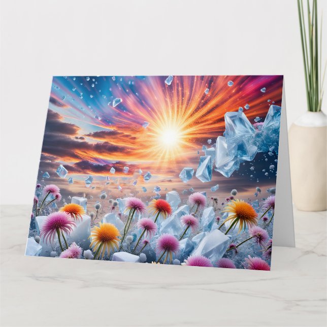 Flower Sunset Card (Front)