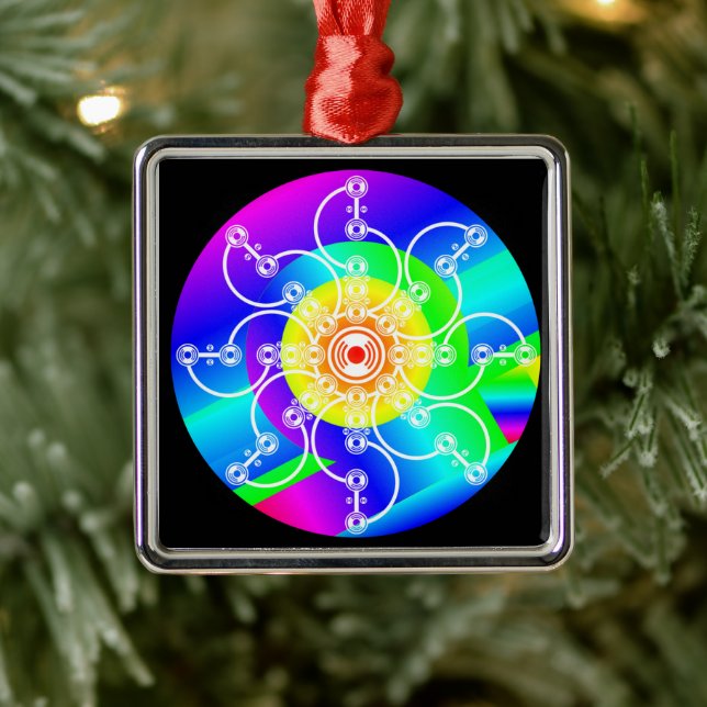 Flower Sunshine Metal Ornament (Tree)