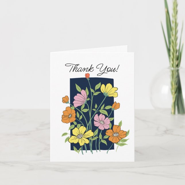 Flower Thank You Card (Front)