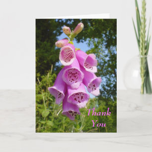 flower Thank You Note Card