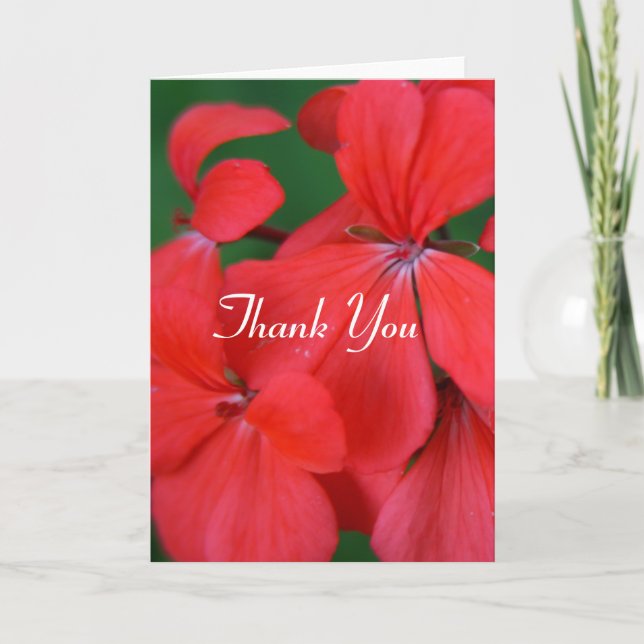 flower thanks thank you card (Front)