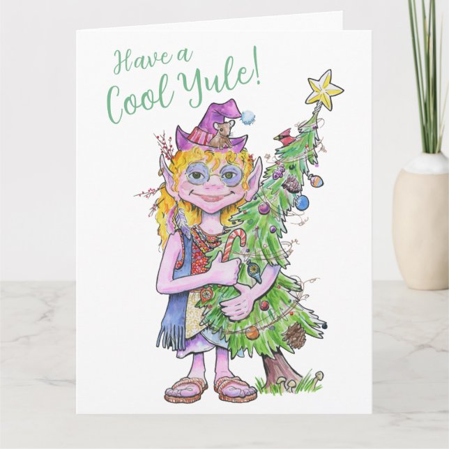 Flower, the tree-hugging Hippie Elf Card (Front)