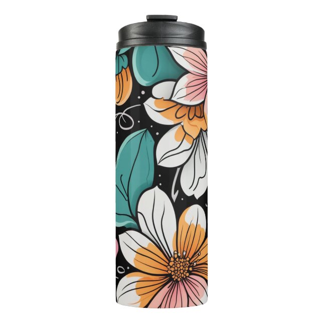 Flower Thermal Tumbler (Front)