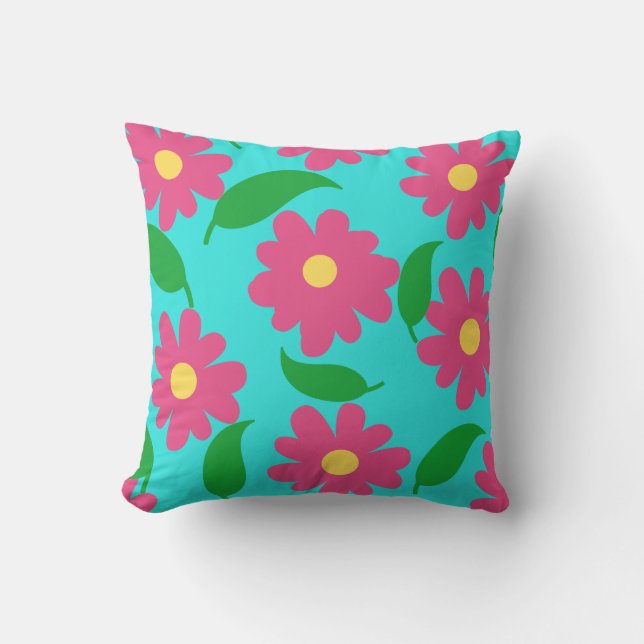 Flower Throw Pillow (Front)