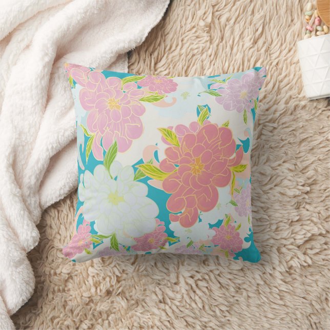 flower throw pillow (Blanket)