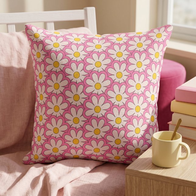 Flower Throw Pillow (Creator Uploaded)
