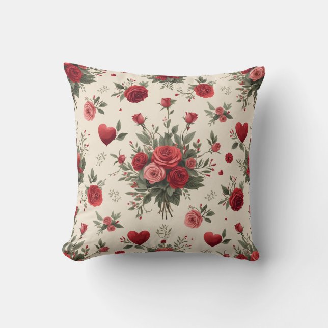 Flower  throw pillow (Front)