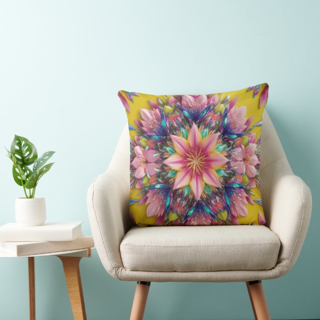 flower throw pillow (Chair)