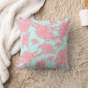 flower throw pillow