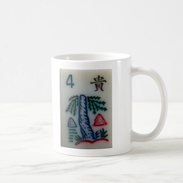 Flower tile coffee mug (Right)
