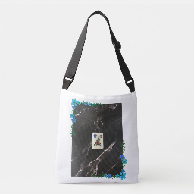 Flower Tile Mahjong Crossbody Bag (Front)