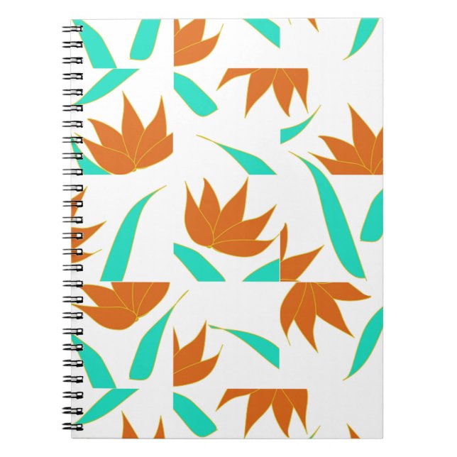 Flower tile pattern  notebook (Front)
