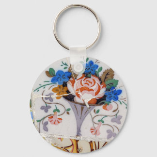 Flower tiles keychain