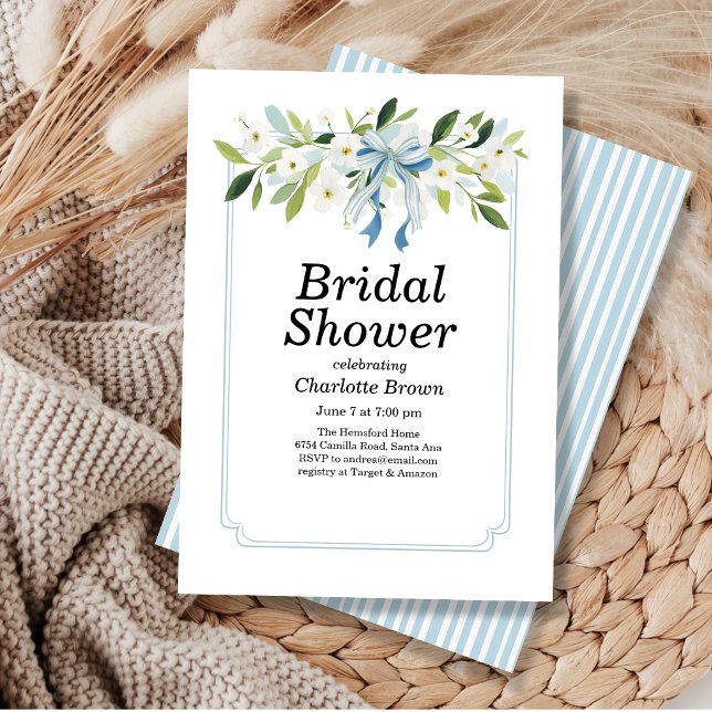 Flower Topper Bridal Shower Invitation (Creator Uploaded)