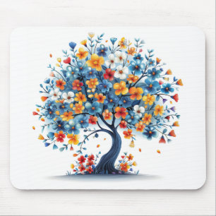 Flower Tree Mouse Pad