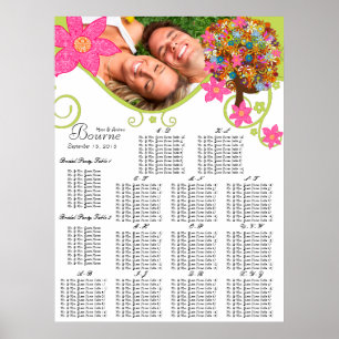 Flower Tree Seating Chart Alphabetical