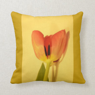 Flower Tulip Throw Pillow