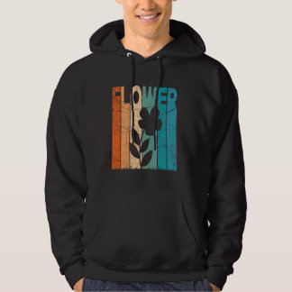 Flower Vintage Botanical Flowers Lover Retro Flori Hoodie