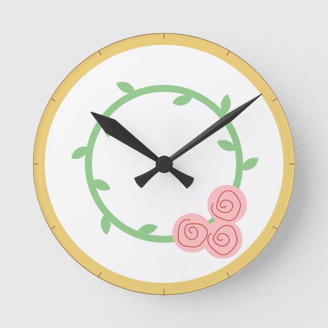 Flower Wall Clock (Front)