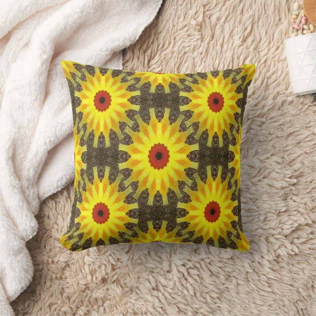 Flower Watch..... Throw Pillow (Blanket)
