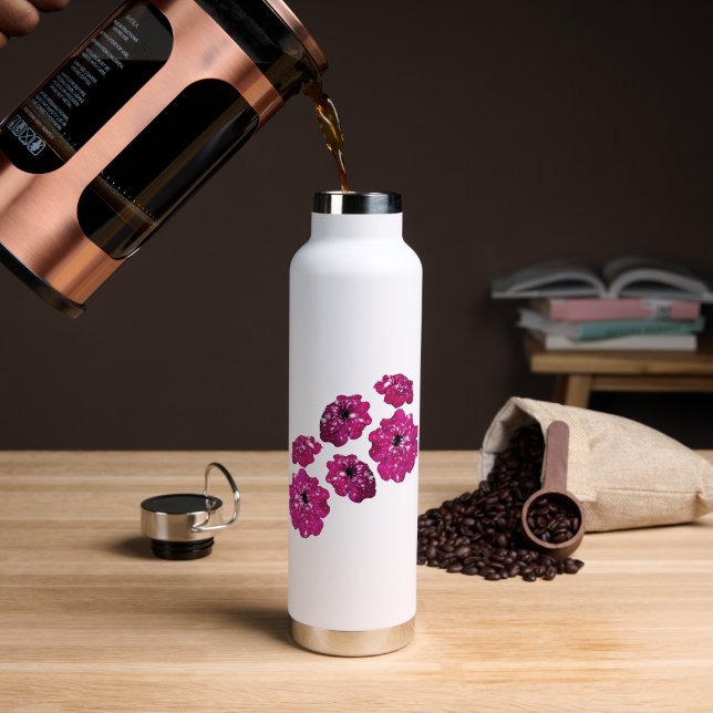 Flower Water Bottle (Coffee (Rotated))