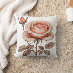 flower Watercolor  Throw Pillow