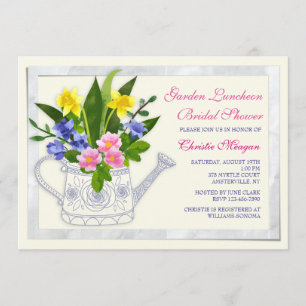 Flower Watering Can Invitation