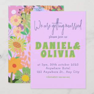 Flower Wedding Invitation