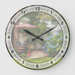 Flower - Westfield, NJ - Private paradise Large Clock