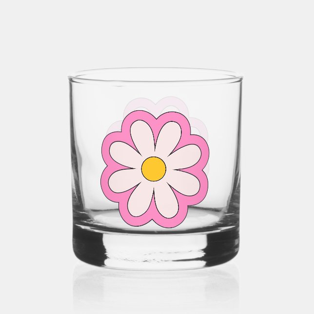 Flower Whiskey Glass (Front)