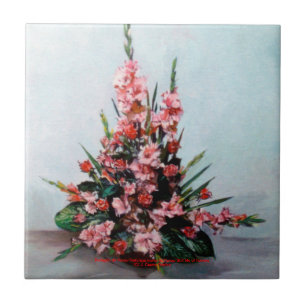 Flower winery/Still life of flowers Tile