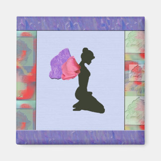 Flower Winged Fairy Magnet