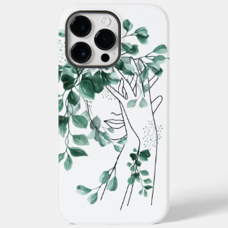 Flower woman unique élégant iPhone 14 ProMax coque