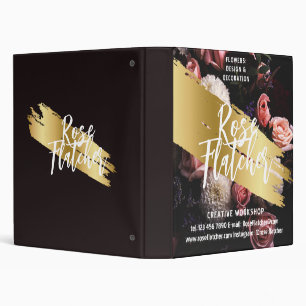 Flower Workshop Black Gold Binder