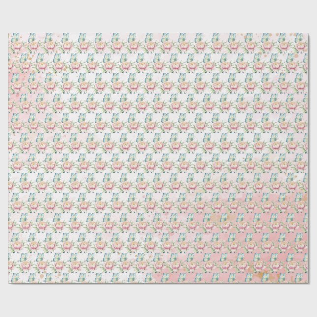 Flower Wrapping Paper (Flat)