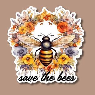 Flower Wreath Save the Bees Waterproof