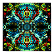 Flower X v2 - colourful patterns pareidolia