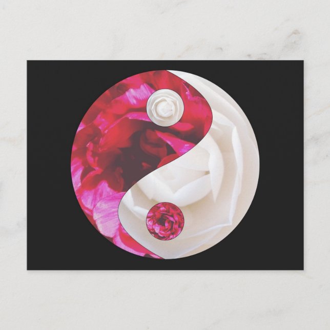 Flower Yin Yang Postcard (Front)