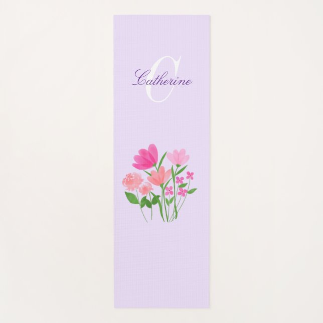 Flower yoga starch yoga mat (Front)