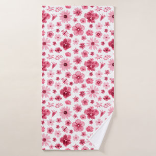 flowerbed bath towel