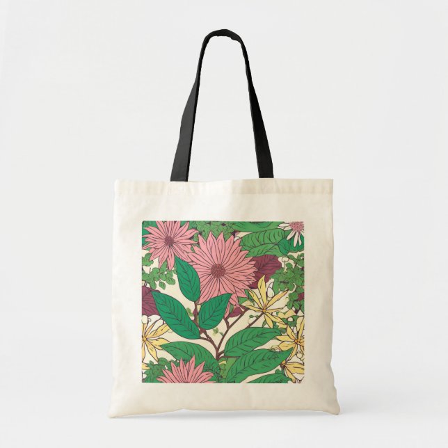 flowered cloth bag (Front)