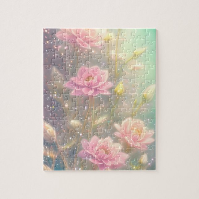 flowered jigsaw puzzle (Vertical)