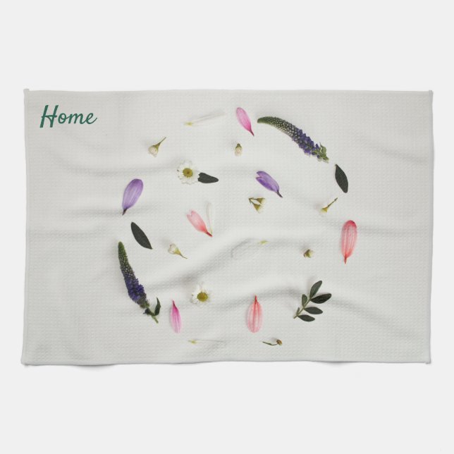  Flowered Kitchen Towel (Horizontal)